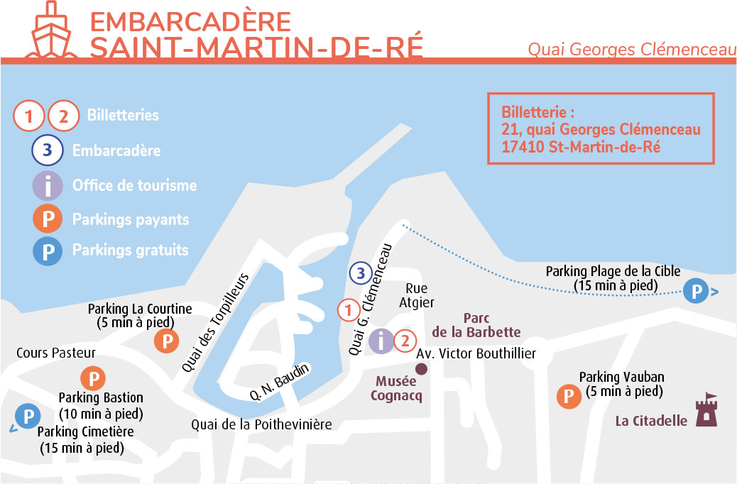 plan embarcadre larochelle navette maritime port